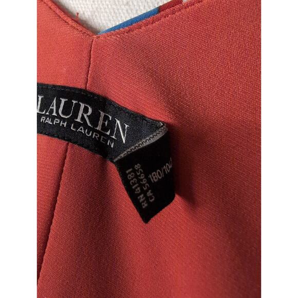 Lauren by Ralph Lauren Georgette floral jersey v neck maxi dress 12 - Picture 7 of 9